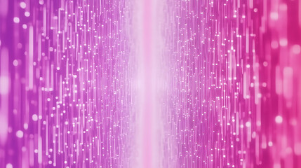 Poster - Abstract Fiber Optic Network with Glowing Data Stream in Virtual Tunnel Perspective 3D Render