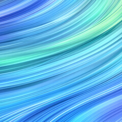 Poster - Abstract Flowing Lines with Light and Dark Blue Gradient Shades for Artistic Backgrounds or Digital Art