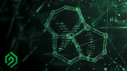 Poster - Abstract Representation of Complex Interlinked Molecular Structure on a Digital Grid