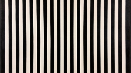Poster - Abstract Vertical Black and White Stripe Pattern Simple Elegant Design Classic Monochrome Background Art