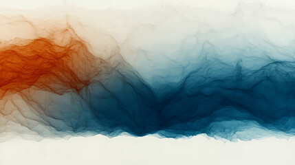 Poster - Abstract Visualization of Hot and Cold Spectrum of Thermal Energy Transition Depiction