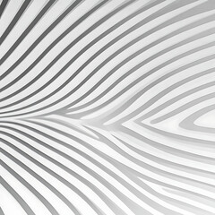 Poster - Abstract White Curved Lines Surface Design With Shadow and Depth Creating 3D Illusion Graphic