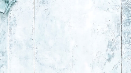 Poster - Distressed White Wood Tabletop with Textured Surface Detail and Subtle Imperfections
