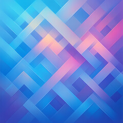 Poster - Elegant Layered Geometric Stripes in Gradient Hues creating Depth and Dimensionality with a Modern Flair