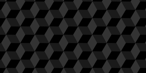 Poster - minimal cubes geometric tile and mosaic wall grid retro digital hexagon technology wallpaper backgro