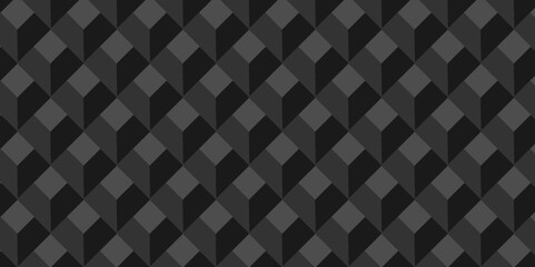 Poster - minimal cubes geometric tile and mosaic wall grid retro digital hexagon technology wallpaper backgro