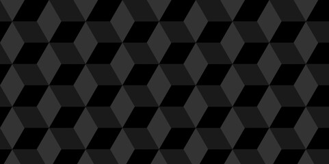Poster - minimal cubes geometric tile and mosaic wall grid retro digital hexagon technology wallpaper backgro
