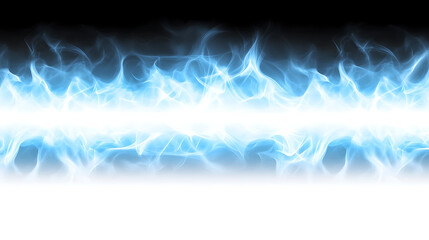 Poster - Energetic Blue Flame Burst Graphic with Intense Light and Dark Accents Illustration Background