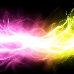 Poster - Energetic Luminous Streaks of Light Motion in Dynamic Abstract Design Illustration Background