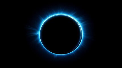 Poster - enigmatic eclipse a celestial spectacle of light and shadow creating a mystical atmosphere