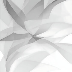 Poster - Ethereal Abstract Wave Composition in Grayscale with Dynamic Interplay of Light and Shadow