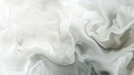 Wall Mural - Abstract swirling white and grey marble texture background.