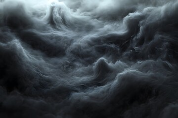 Wall Mural - Dark cloudscape, swirling texture, abstract background, design element