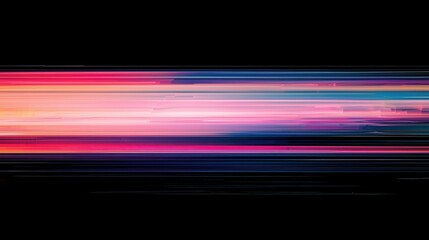 Poster - Artistic perspective colorful light trails in modern abstract digital design