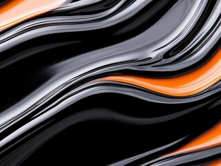 Poster - Abstract macro shot of liquid sorbitol forming smooth, glossy patterns on a dark background, emphasizing viscosity