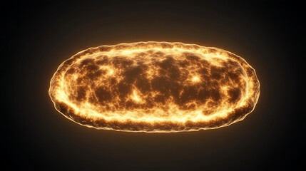 Poster - Glowing Celestial Bread Loaf A Sci-Fi Baking Concept Imagining Extraterrestrial Pastry Creation