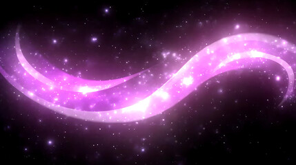 Poster - Glowing Purple Energy Swirl with Sparkling Particle Effects for Dynamic Futuristic Design Theme
