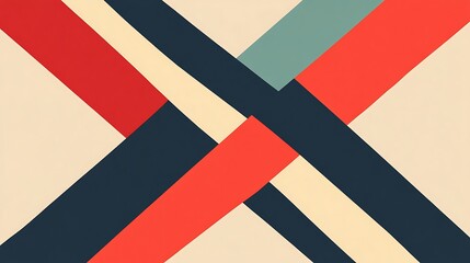 Poster - Abstract geometric pattern of intersecting lines