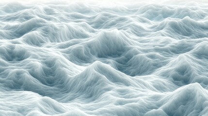 Poster - Hyper-realistic seamless floating cloud texture, intricate wave formations in pastel tones.