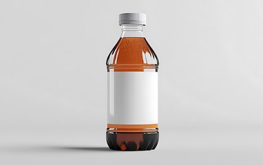 Poster - Blank label soda bottle mockup