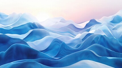 Poster - Realistic seamless fluffy cloud waves, intricate sky ripple patterns, sunlit summer texture.
