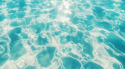 Fototapete - Seamless realistic cloud ripples, glowing under bright blue skies, perfect for a summer background.