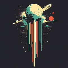 Poster - Abstract planet graphic design