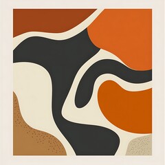 Poster - Abstract organic shapes design for wall art