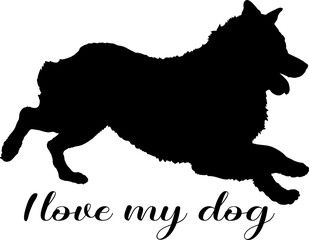 Wall Mural - dog silhouette, dog, dog breeds, logo, vector, silhouette, i love my dog, animal, illustration, icon, sign, design, black, symbol, pet, love
