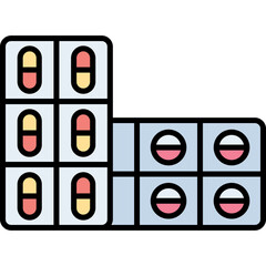Wall Mural - aspirin icon