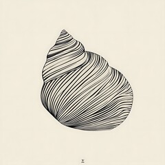 Poster - Abstract seashell design