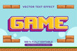 © Vectoria - Editable pixel art game text effect. Retro 8-bit style vector graphic