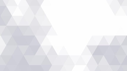 Poster - Minimalist white seamless looping animation background, simple elegant abstract geometric triangle corporate backdrop