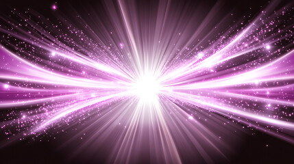 Poster - Luminous Purple Burst of Energy and Light Emanating Outwards with a Glowing Center