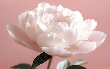 Aufkleber - Close-up of a delicate white peony