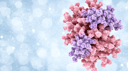 Poster - Molecular Model Science Structure Visualization of Proteins and Nucleotides Educational Art