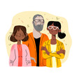 © Westend61 - Illustration of diverse employees with friendly expressions looking at the camera