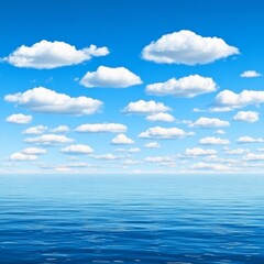 Wall Mural - beautiful white clouds in the blue sky