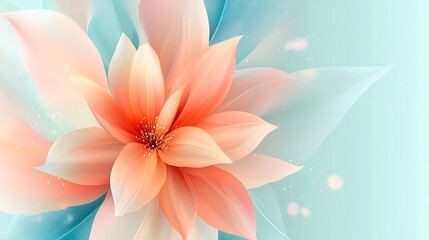 Poster - A close-up shot of a colorful flower blossom for design elements and a calm nature background