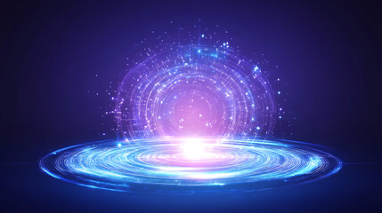 Poster - Radiant Portal of Cosmic Energy Expanding Across the Universe A Visual Representation of Power