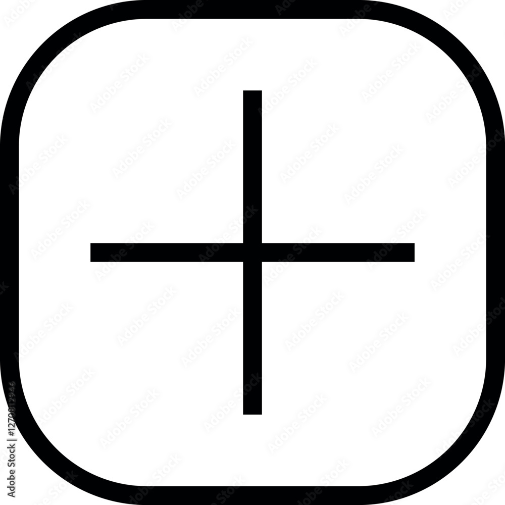 Add, new, plus icon symbol - create icons, more button in filled, thin ...