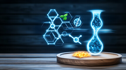 Poster - Scientific Visualization of Chemical Structure Analysis and Plant Growth Research on Tray