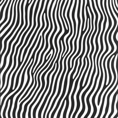 Poster - Seamless Pattern of Zebra Stripes Black and White Abstract Design Surface Covering Modern Texture