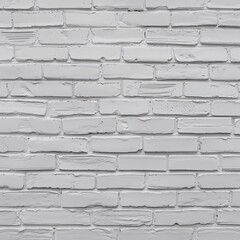 Wall Mural - style and type of a white brick wall, showcasing a classic and rustic layout. The bricks are arranged in a horizontal pattern, with each row slightly offset from the one above, creating a traditional 