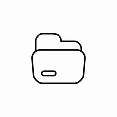 Poster - folder document storage icon vector sign