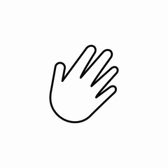 Poster - hand gesture touch icon vector sign