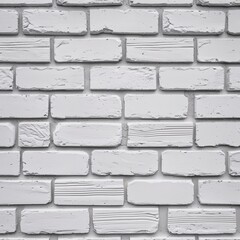 Wall Mural - style and type of a white brick wall, showcasing a classic and rustic layout. The bricks are arranged in a horizontal pattern, with each row slightly offset from the one above, creating a traditional 