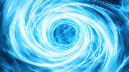 Poster - serene swirl of azure energy visual graphic abstract presentation concept backdrop background