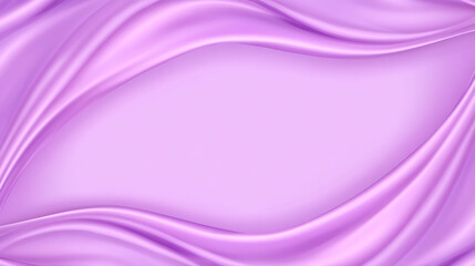 Wall Mural - Soft Lavender Fabric Waves Elegant Frame for Presentations and Delicate Digital Backgrounds