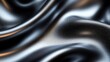 © Veronika - Shimmering black fabric undulating in soft waves under gentle light, creating a sense of depth and movement in a stylish presentation